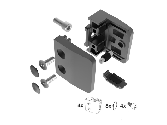 Glass clamp - set